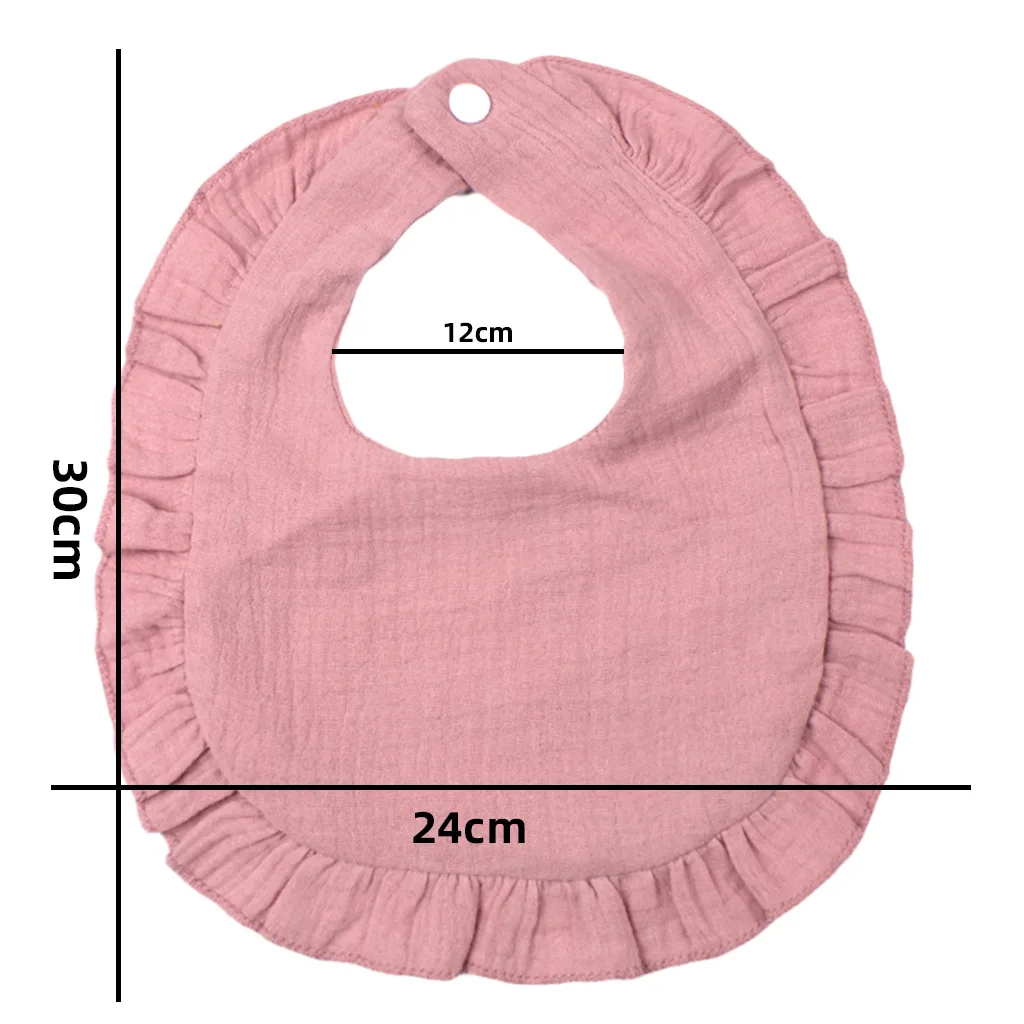 Gauze Bib for Boys  Girls  Pure Cotton Candy Colored  Comfortable Saliva Bib Baby Solid Colored Lace Saliva Towel Baby Products