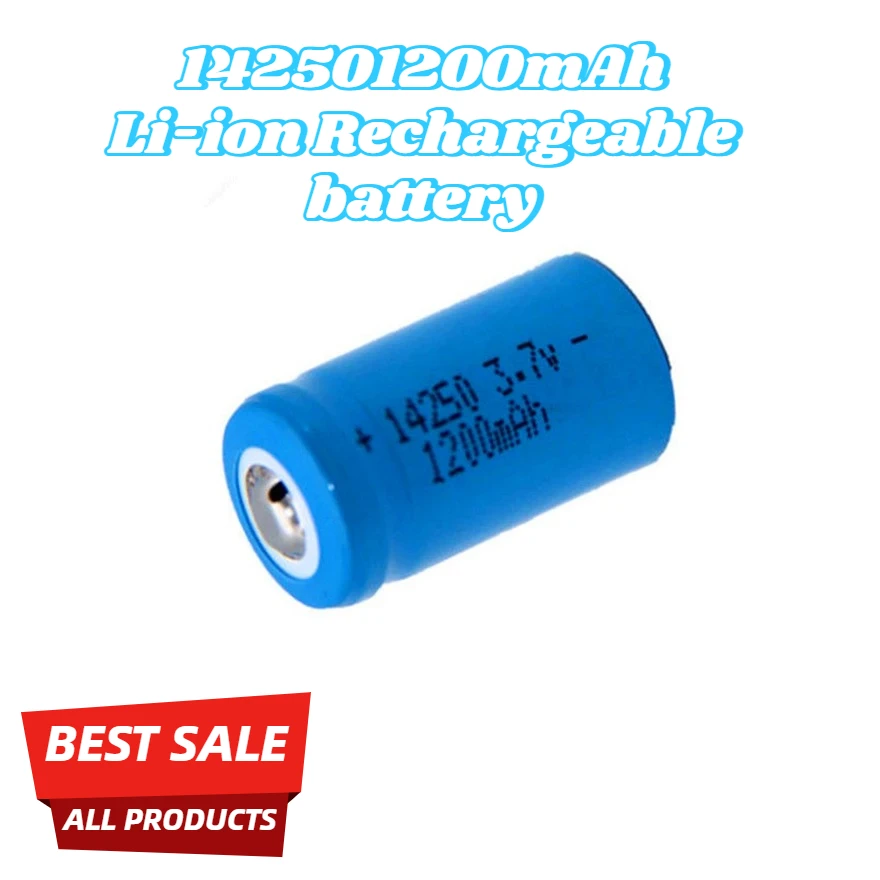 14250 Rechargeable Lithium Battery LS14250 ER14250H 1/2-R6 1/2 AA  3.7V 14250 1200mah Rechargeable ER14250 Lithium Battery