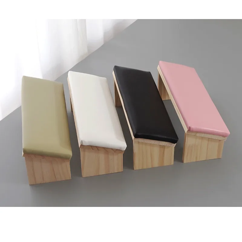 Nail Salon Special Milk Coffee Minimalist Style Hand Pillow Japanese Manicure Hand Pillow Soft Leather Surface Beveled Model