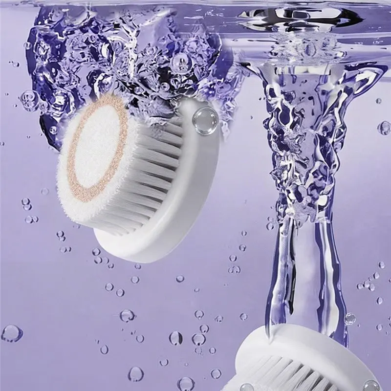 Escova elétrica para limpeza profunda da pele, limpador de poros, aparelho vibratório para o rosto, ideal para a rotina diária de cuidados com a belez