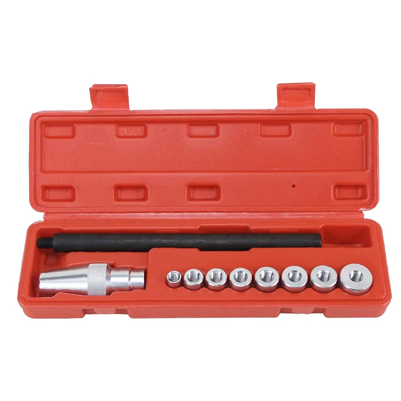 10PCS Universal Clutch Aligning Tools Kit Clutch Aligner Hole Corrector Tools with 8 Collects Ranging 11~25mm Automotive Tools