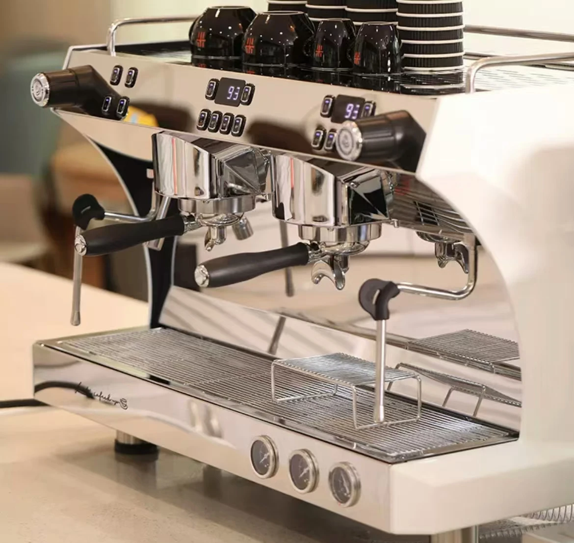 Smart Semi-Automatic Portable Electric 2 Groups Commercial Espresso Machine Professional Express Coffee Maker