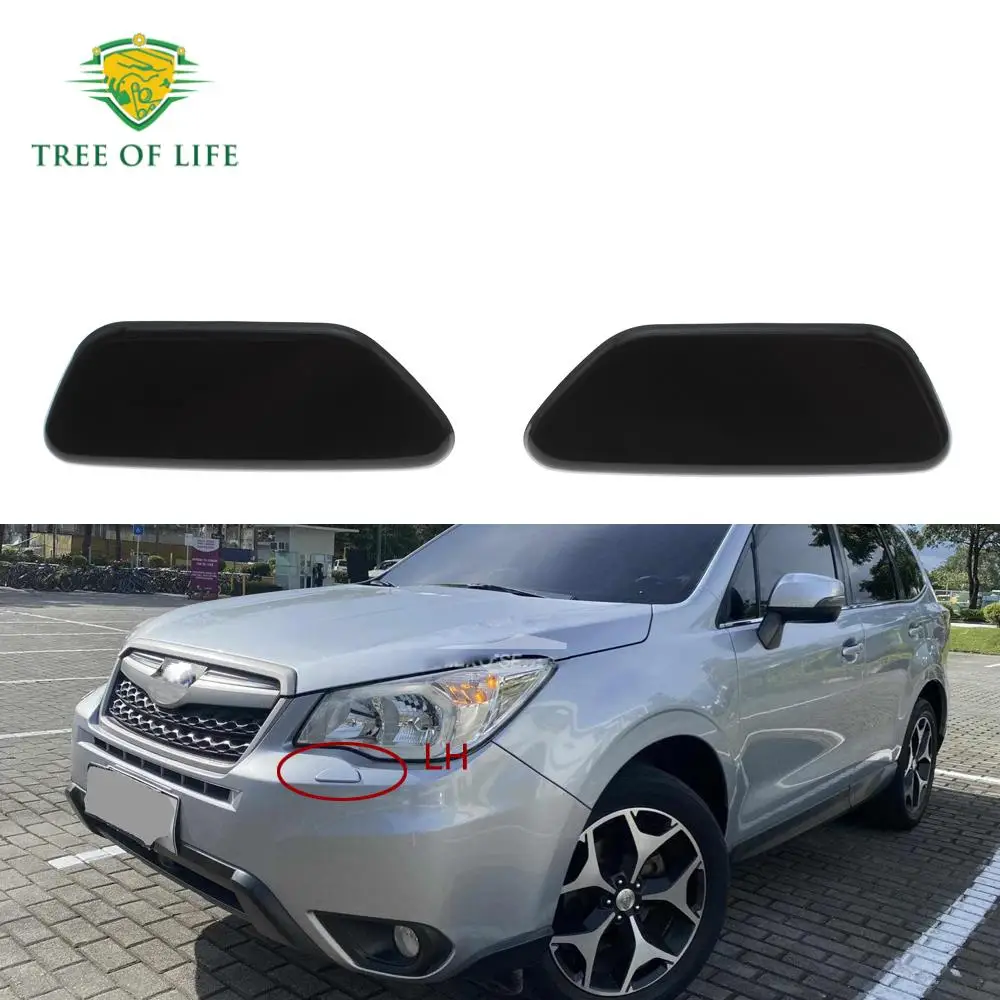 For Subaru Forester 2013 2014 2015 2016 2017 2018 New (LH&RH) Front Bumper Headlight Washer Nozzle Cover Water Spray Jet Cap