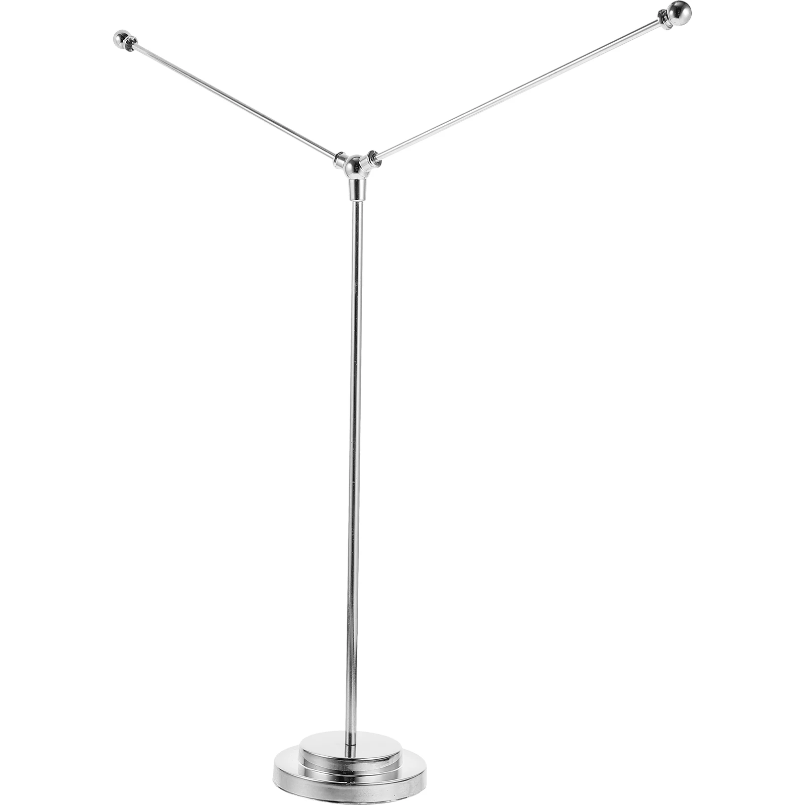 

Sturdy Metal Flag Pole For Table Flag Pole Flagpole V Type Double Base Y Shape Golden for Office Banner Display Stand