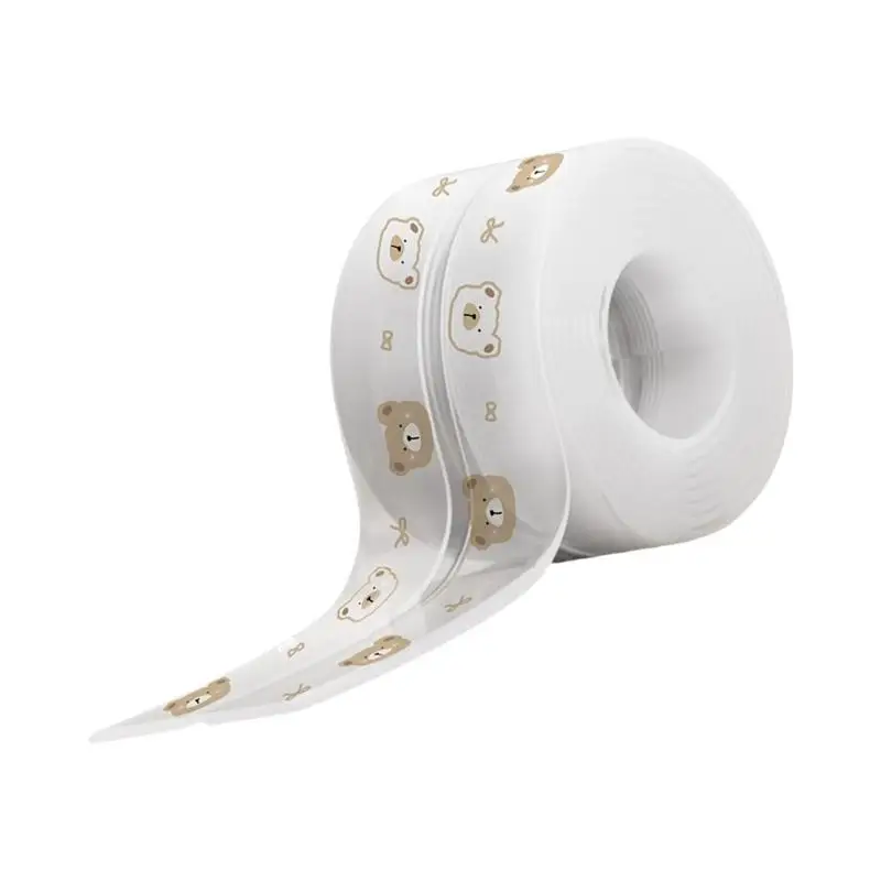 U13F 2 مللي متر واقيات حواف PVC رفيعة لحماية الطفل دون وضع علامات على حشوات الزوايا اللاصقة تصميم مخدد مضاد للاعوجاج