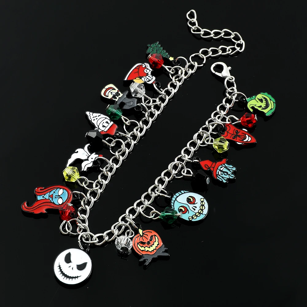 The Nightmare Before Christmas Bracelets for Women, Jack Skellington Sally, Oogie Boogie, Jewelry Charms, Trend, Accessories - view 3