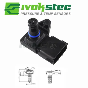 Colector de presión de admisión de aire para coche, Sensor de mapa de 4 bares, para Renault, Peugeot, Kia, Pride, Hyundai, Citroen 5WK96841 2045431