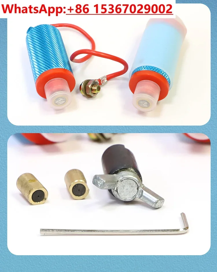 Machine tool guide wheel assembly conductive device cutting aluminum without damaging  conductive block, molybdenum wire cutting