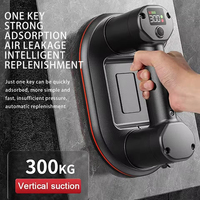 Intelligent Display Industrial Grade Electric Vacuum Suction Cup 300KG Load Heavy Duty Granite Tile Glass Lifter Type-C Port