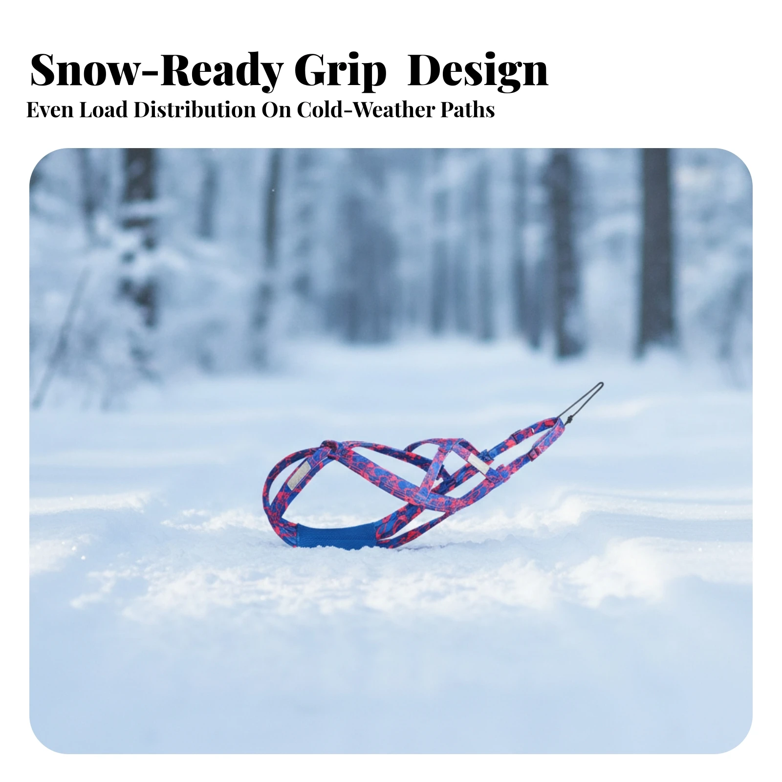 Dog Pulling Harness Comfortable Dog Sled Harness Pet Gear Adjustable Reinforced for Active Dogs, Sledding, Outdoor Exercise