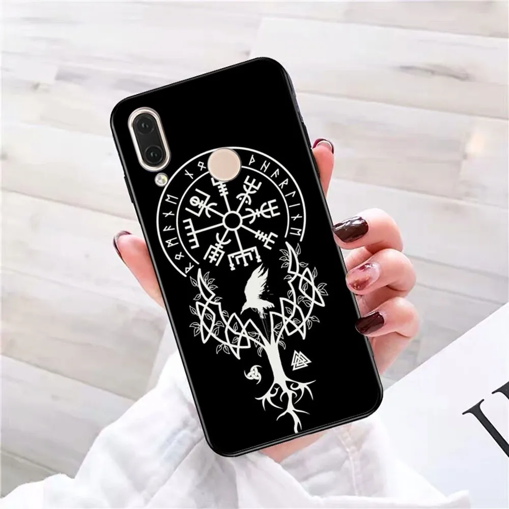 V-Viking-Vegvisirs- Logo Phone Case For Redmi 5 6 7 8 9 10 Plus Pro 6 7 8 9 A GO K20 K30 K40 Pro Plus F3 Fundas