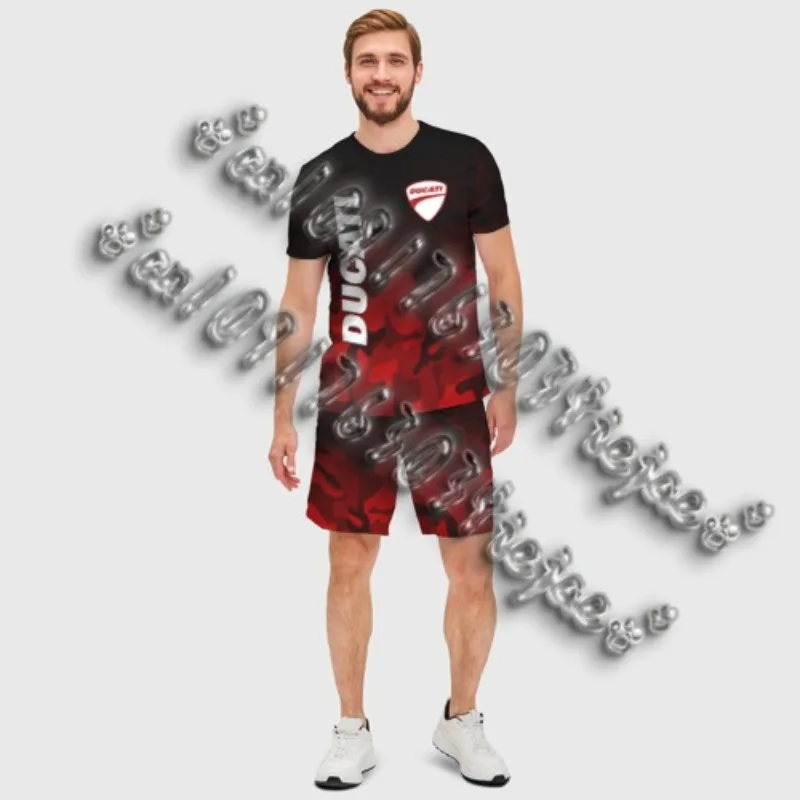 

Motocross New Breathable And Sweat Absorbing Oversized Cycling Pants 2025 Summer New Yamaha Men Fashionable Casual Sports SET