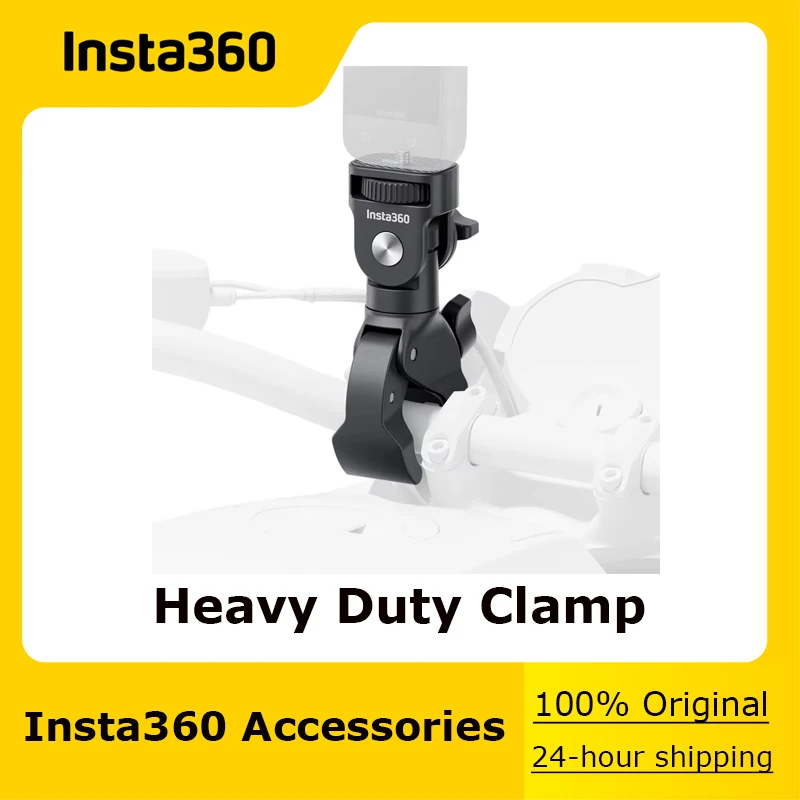 

100% Original Insta360 Heavy Duty Clamp - Motorcycle Accessories Compatible with X3/X4/ACE/ACE PRO/GO3S/GO3/ONE X2/ONE RS 4K