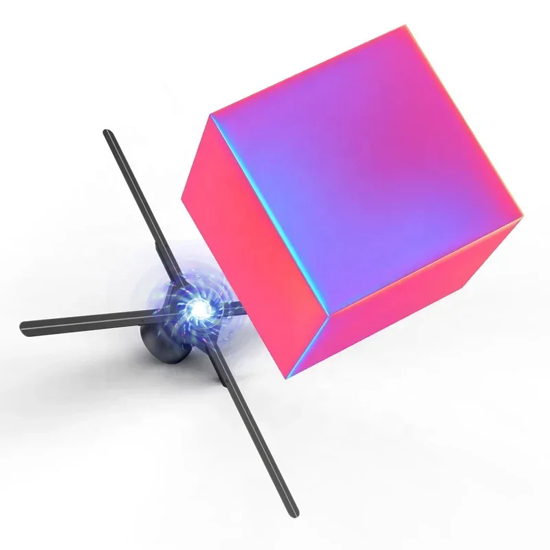 

73 см светодиодный рекламный голографический проектор, дисплей, 3D-голограмма, вентилятор, плеер, светодиодный голограммный вентилятор с управлением Wi-Fi