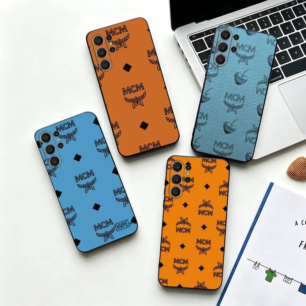 MCN logo -o Black Soft Silicone Phone Case for Samsung Ultra S26, S24, S21, S22, S23, S30, Plus, Lite