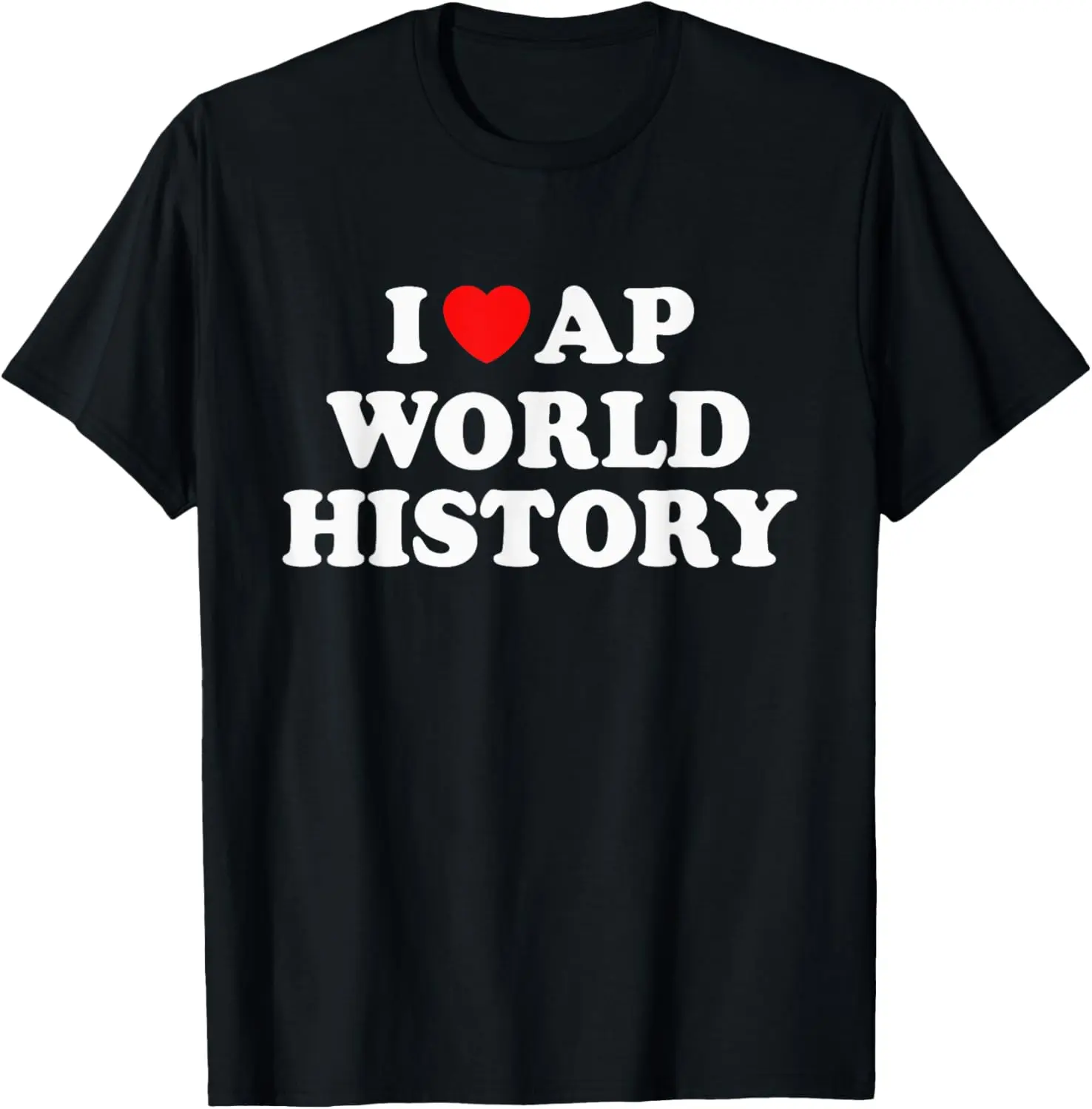 

Футболка I Heart AP World History Red Heart с забавным ретро-дизайном