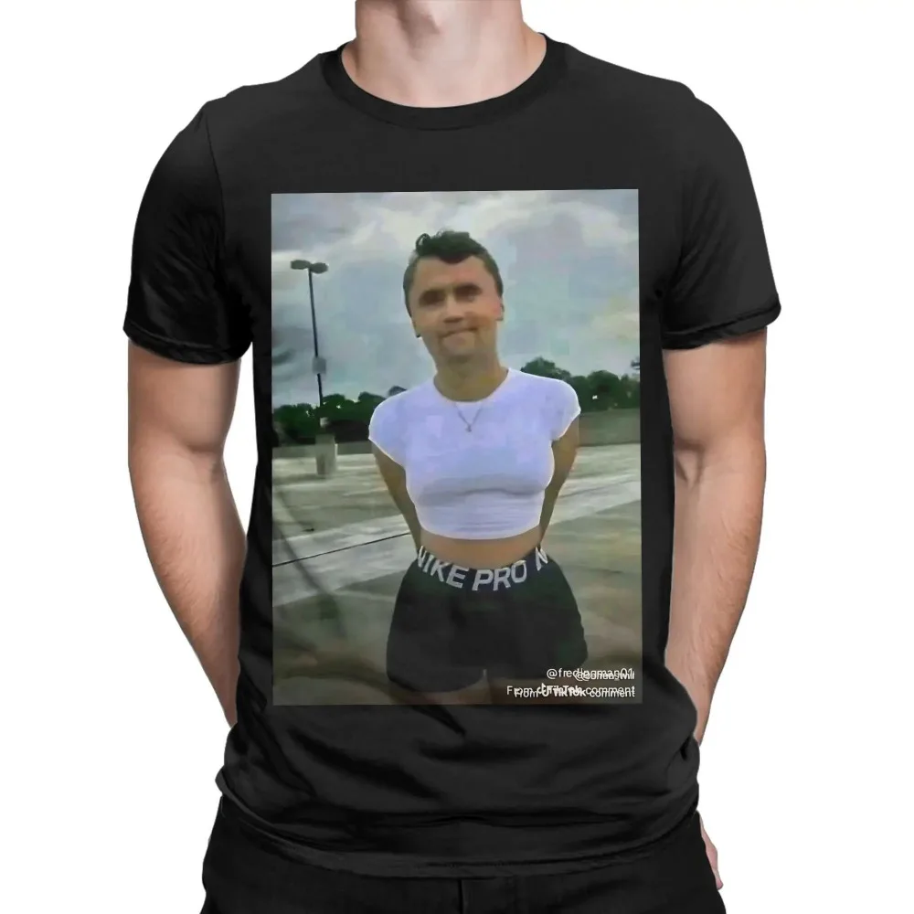 Summer Men Women's Charlie Kirk As Sophie Rain T Shirts Pure Cotton Clothing Funny Short Sleeve Crew Neck Tee Shirt  T-Shirts