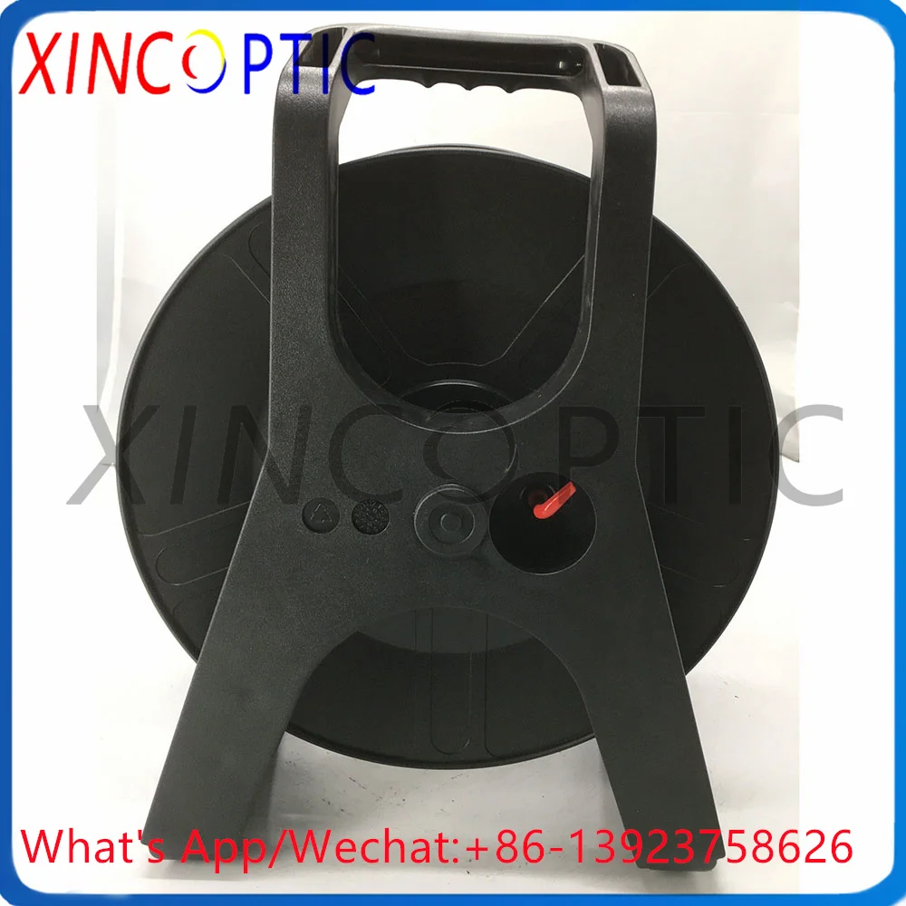 Robust PCD380 Fiber Optic Cable Reels with Winder 380mm,Unbreakable Plastic Audio Signal Mobile Car/Tow Spool Winding Drum