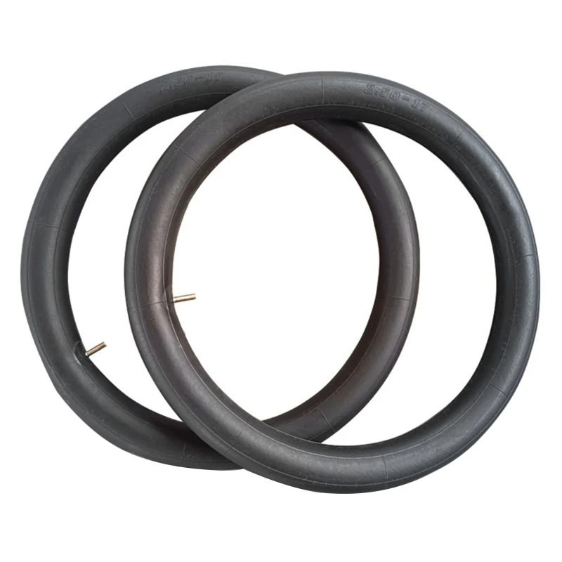 094D 2Pcs Motorcycle 2.25/2.50-17” Replacement Inner Tube with Straight Metal Stem Easy Installation