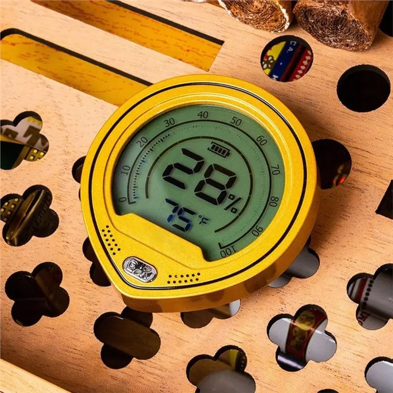 LDHL For Cigar Humidors Digital Hygrometer, High Precision Temperature& Humidity Monitor