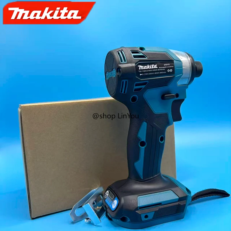Makita 18V LXT Avvitatore a percussione a batteria DTD173 Trapano elettrico senza spazzole Cacciavite Legno/Bullone T1/T2-Mode Doppia luce LED 180 N·m