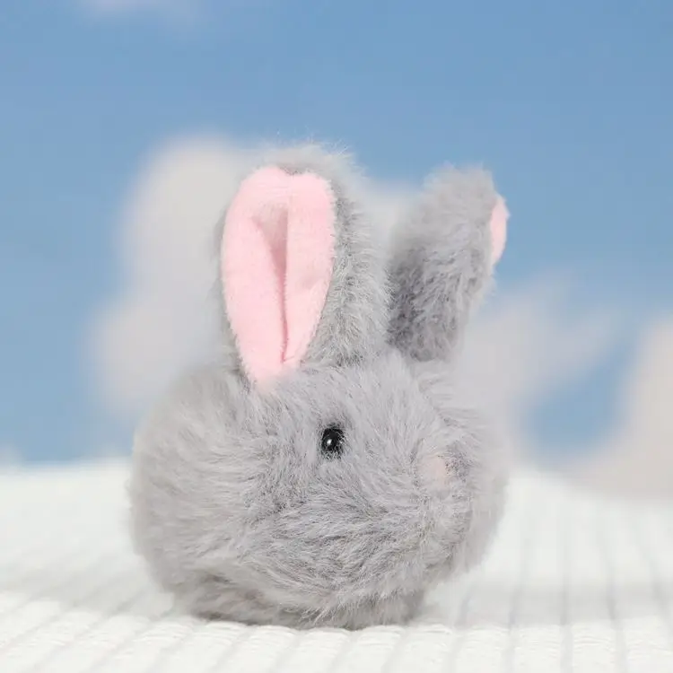 Colgante de conejo pequeño de 6cm, juguete de peluche suave de conejo de dibujos animados, Mini bolsa de muñeca, adorno, llavero, Decoración, regalo