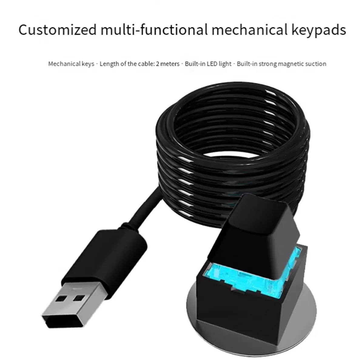 A86G NEW USB Programmable Shortcut Key Accessories Support Customizable Function Settings Improve Efficiency Entertainment Use