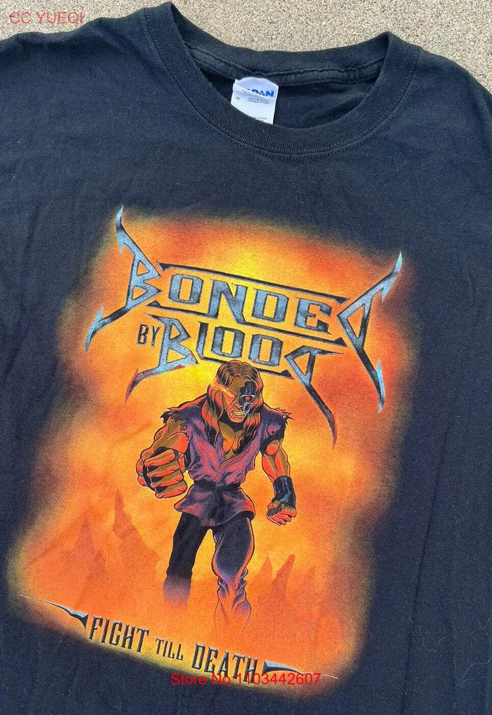 Футболка из тяжелого металла 21x28 в винтажном стиле Y2K