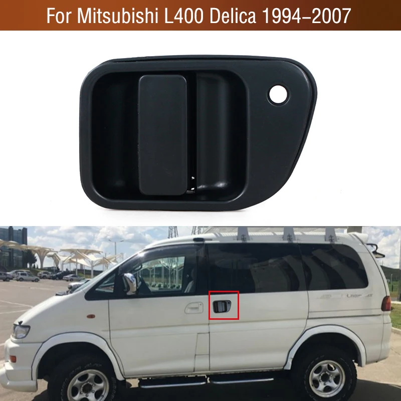 Untuk Mitsubishi L400 Delica 4th 1994-2007 mobil luar sisi kiri geser belakang gagang pintu eksterior pegangan pintu