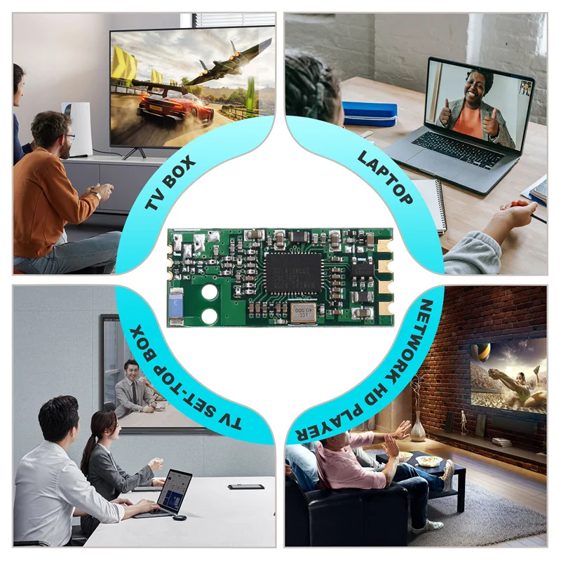Excellent-USB Wifi Module RTL8188CUS Wireless Network Card Module W2 Onboard  Antenna
