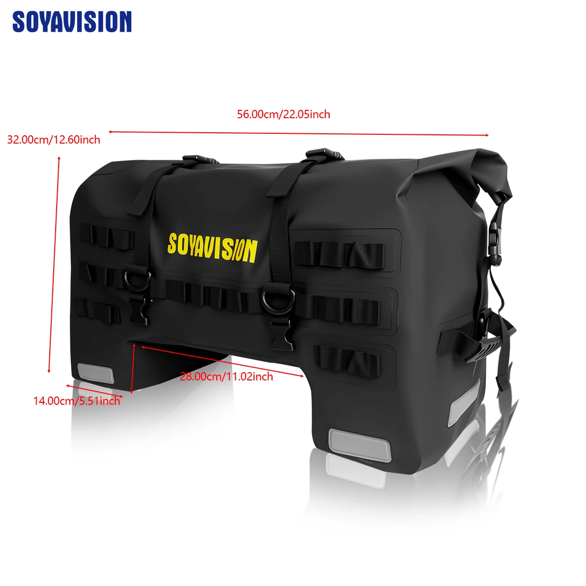 Motorcycle Waterproof Seat Bag Tail Bag Travel Riding Hiking Camping Outdoor Storage Bag  20L 70L 80L 100L