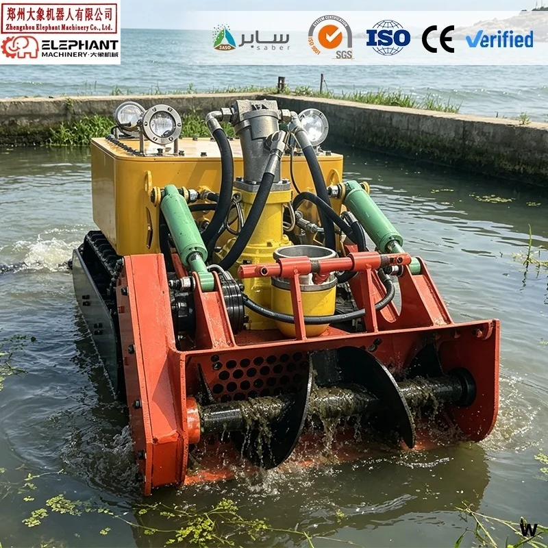 Industrial Sedimentation Tank Cleaner Robot Hydraulic Driven Submersible Crawler for Culvert & Sewage Pipe Dredging