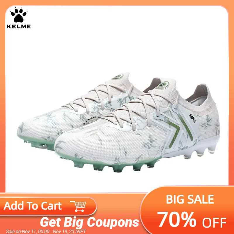 

Kelme Mg Top Football Shoes Men's Short Nails Natural Artificial Grass Professional Competition Training Football Shoes