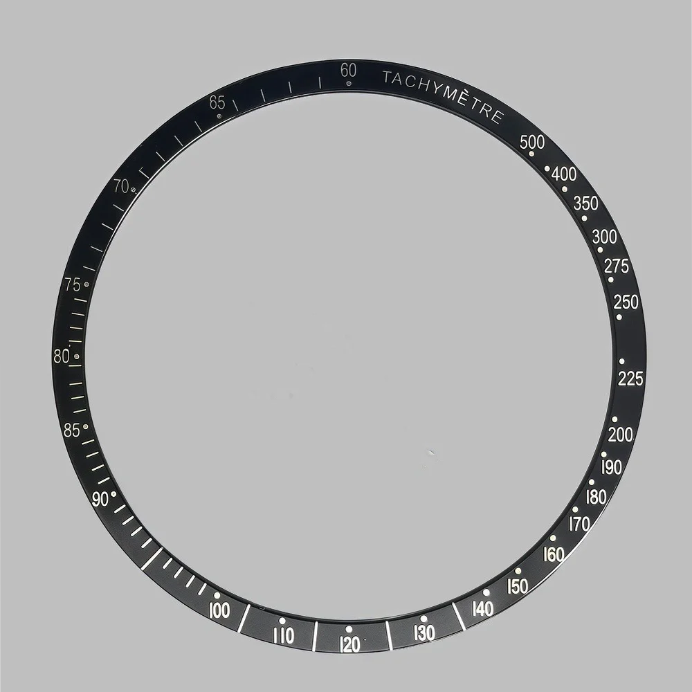 38.5*34.2mm Flat Aluminum Bezel Man Watch Insert VK63 Case Watch Accessories Parts for VK63 Movement Watches Case Bezel image 5