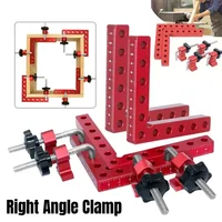 1 Juego de abrazaderas de esquina de Metal de aleación de aluminio Premium de 90 grados para posicionamiento de carpintería abrazadera de ángulo recto fija herramienta de mano