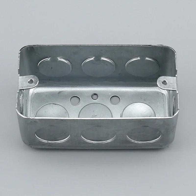 4x2 galvanized sheet metal iron box Taiwan Italian American style bottom box Italian American style concealed junction box
