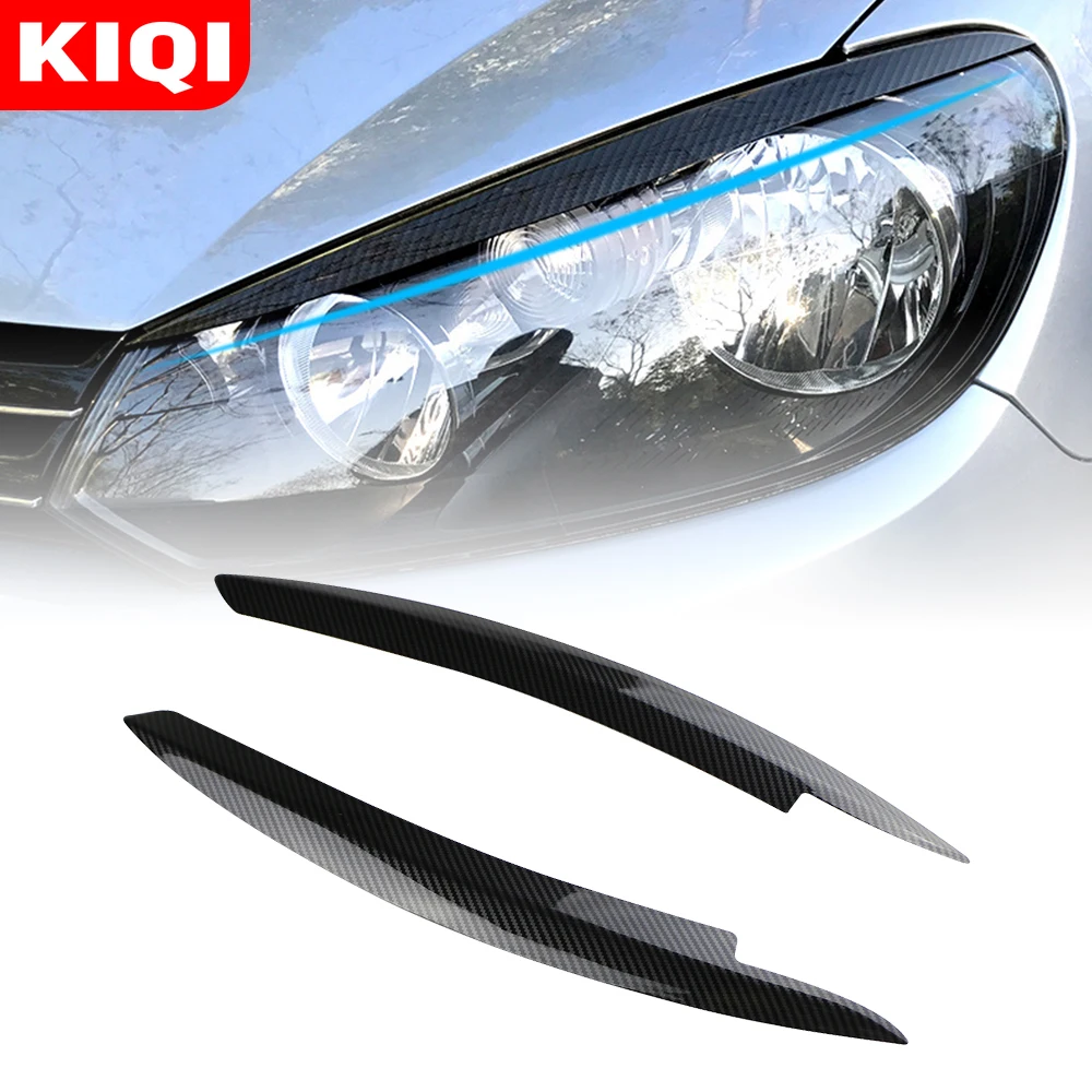 

Car Headlamp Eyelid Sticker for Volkswagen VW GOLF MK6 GTI GTR GTD 2008 - 2013 Headlight Eyebrow Eyelids Cover Trim Stickers