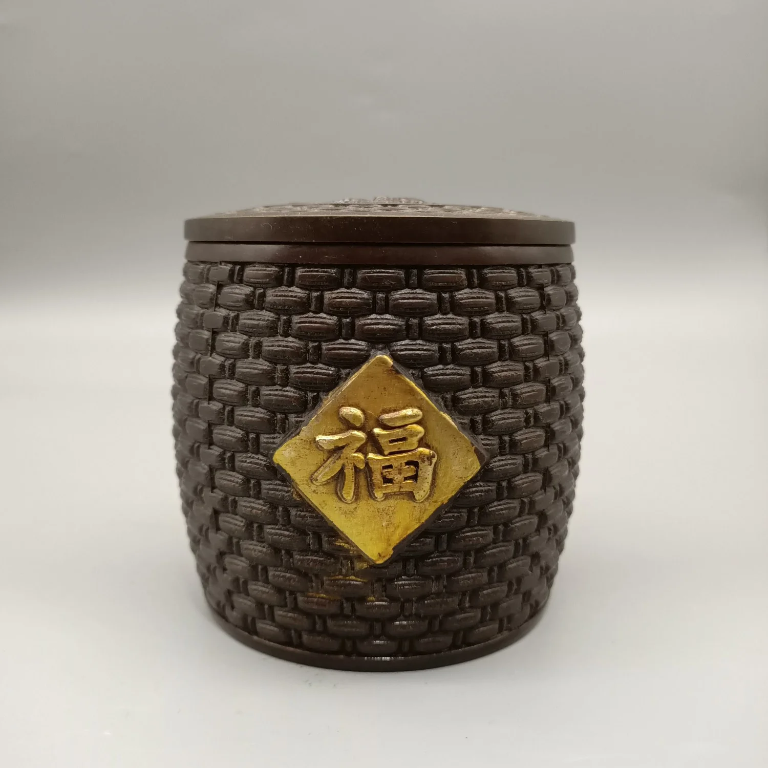 Home Crafts Imitation Purple Copper Fuzi Tea Bucket with Fine Craftsmanship Worth Decorating and Collecting