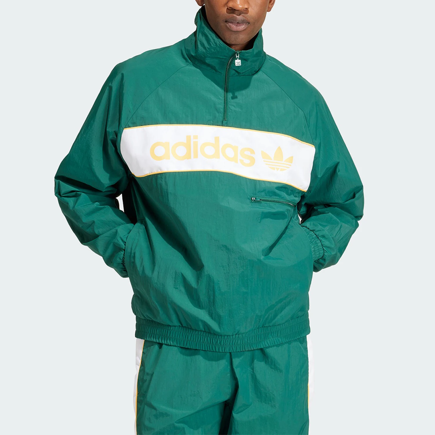 

Adidas genuine WINDBREAKER men's half open woven jacket IS3318