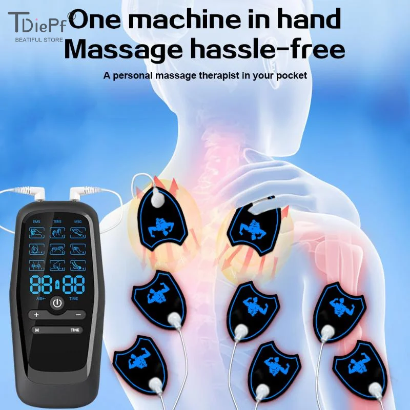 

Physiotherapy Tens Muscle Stimulator Electric Ems Acupuncture Body Massage Digital Therapy Slimming Machine Electro Stimulator