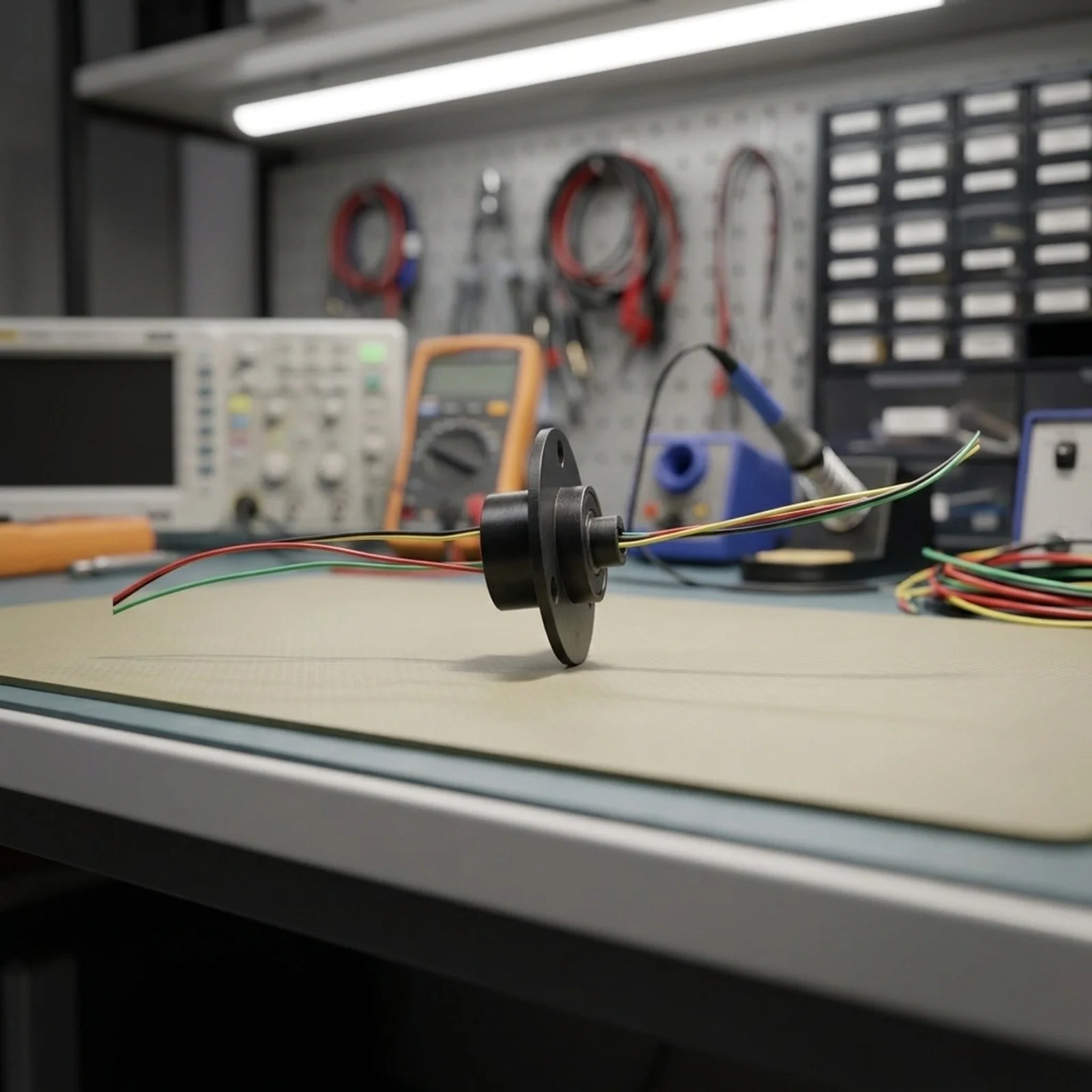For Smooth Rotation Hollow Shaft Slip Ring Compact Rotary Connector Stepper Motor for gimbal Rotary Joint Metal Material Body