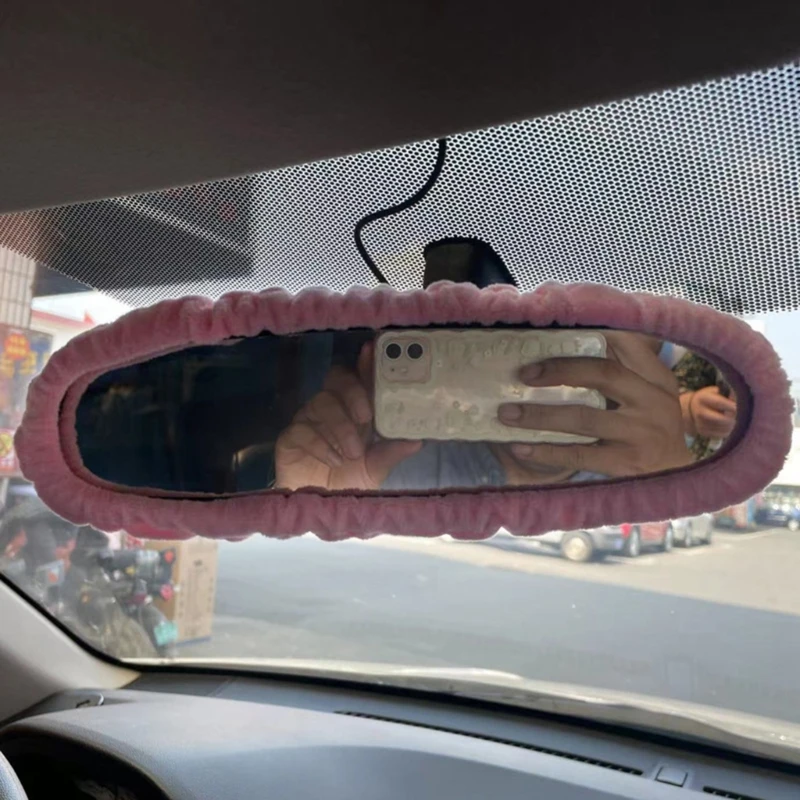 Espelho retrovisor do carro acessórios para mulheres homens espelho retrovisor do carro capa estilo decoração interior do carro