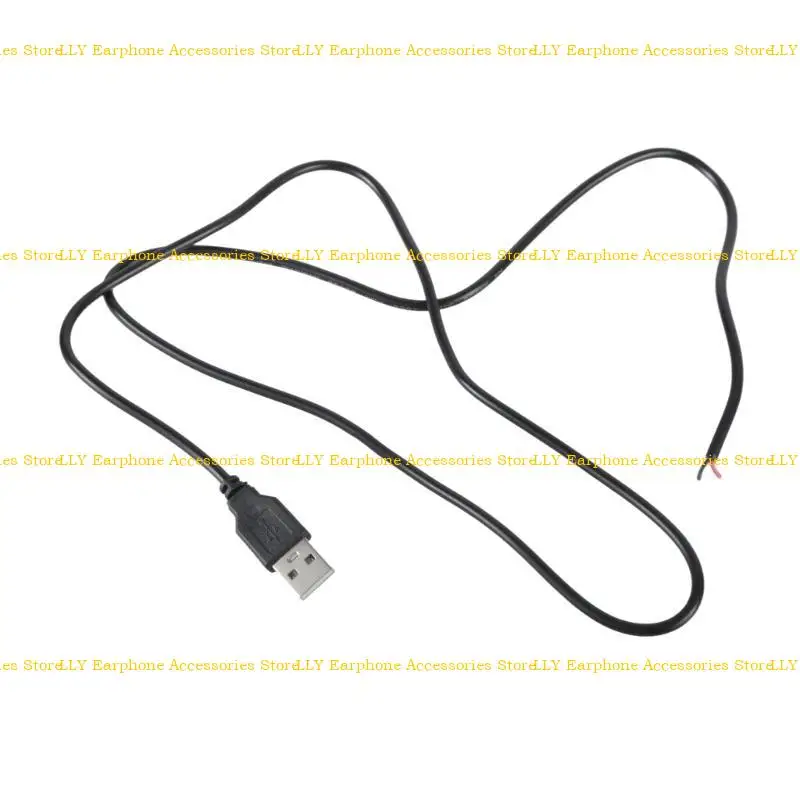 

462E Portable Male USB to 2 Pin Extension Cord Pigtail 2pin Power Cable Line 22AWG