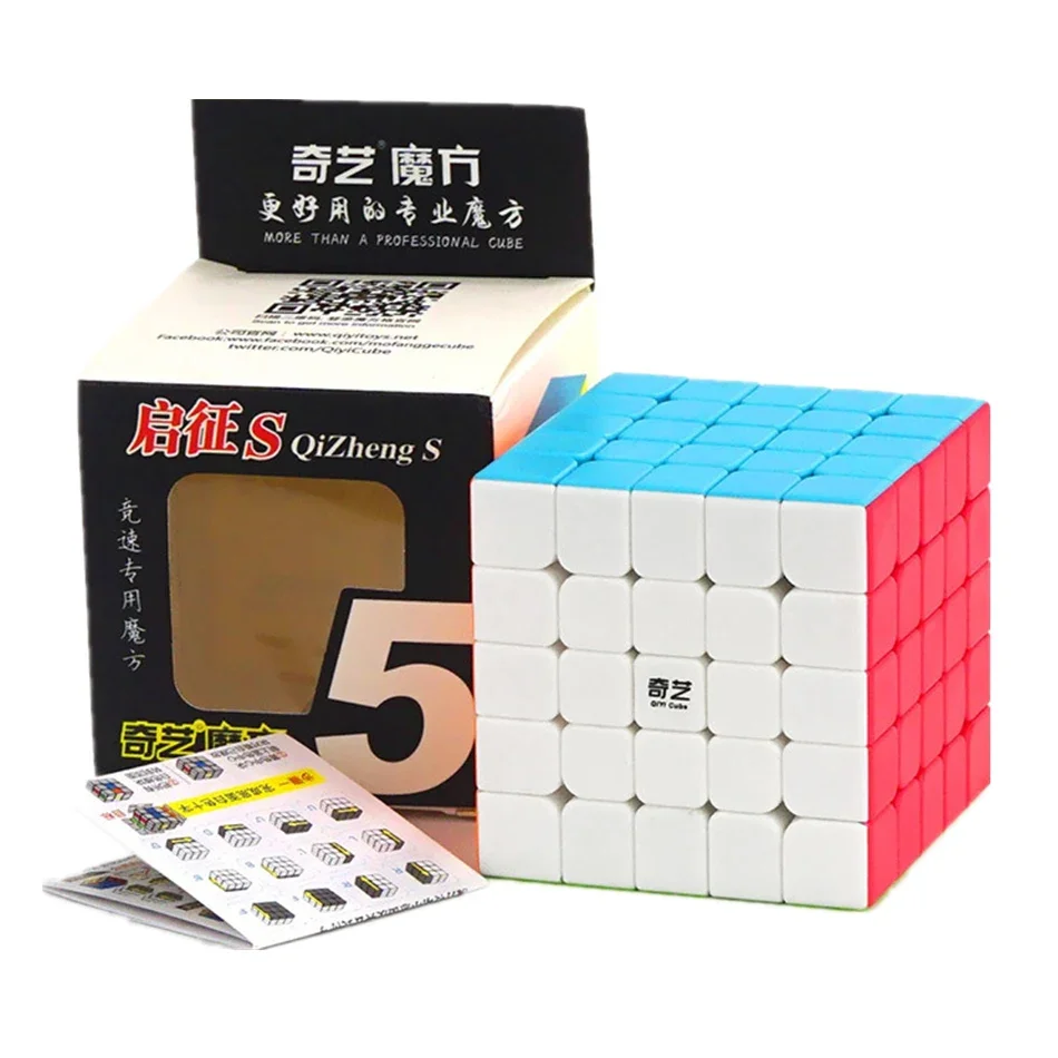 Qiyi Cube 4x4 5x5 Speed Cube bez wklejenia 6x6 magiczna kostka 7x7 8x8 Puzzle do układania na czas kostek zabawki prezent Cubo Magico 6-12y kostki do pakowania