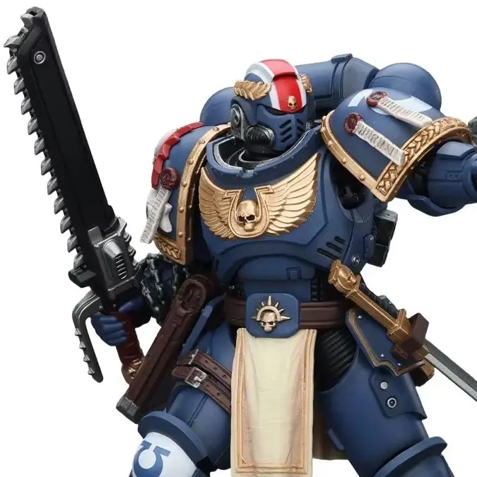 【JOYTOY】Warhammer 40K Ultramarines Titus with Laurels of Victory 1/18 Action Figure Model
