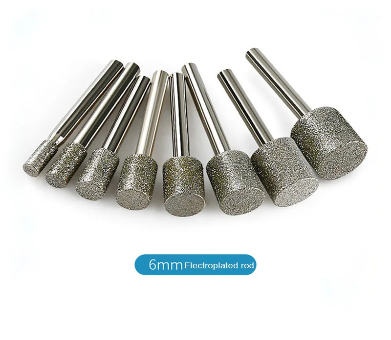 3mm-20mm Steinschleifkopf mit 3/6mm Schaft für Dremel Rotationswerkzeug zum Schleifen und Schnitzen von Steinen und Edelsteinen – Detail 8