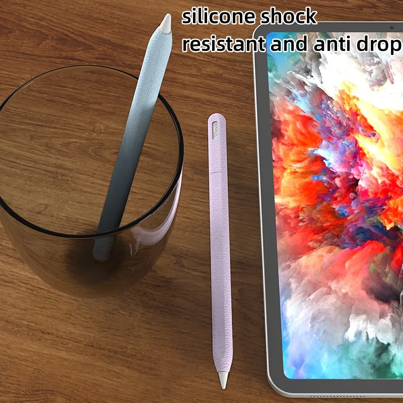 Piórnik do tabletu Apple Pencil 1. 2. generacji Pro Stylus Pen Pokrowiec ochronny Miękki silikonowy, odporny na wstrząsy, antypoślizgowy rękaw