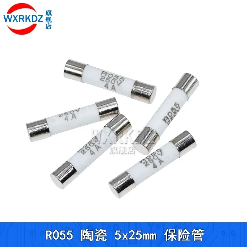 

5Pcs R055 RO55 Ceramic Fuse tube 5x25mm 5*25mm fuse 0.5a 1a 2a 3a 4a 5a 6a 8a 10a 15a 16a 250V fuse core