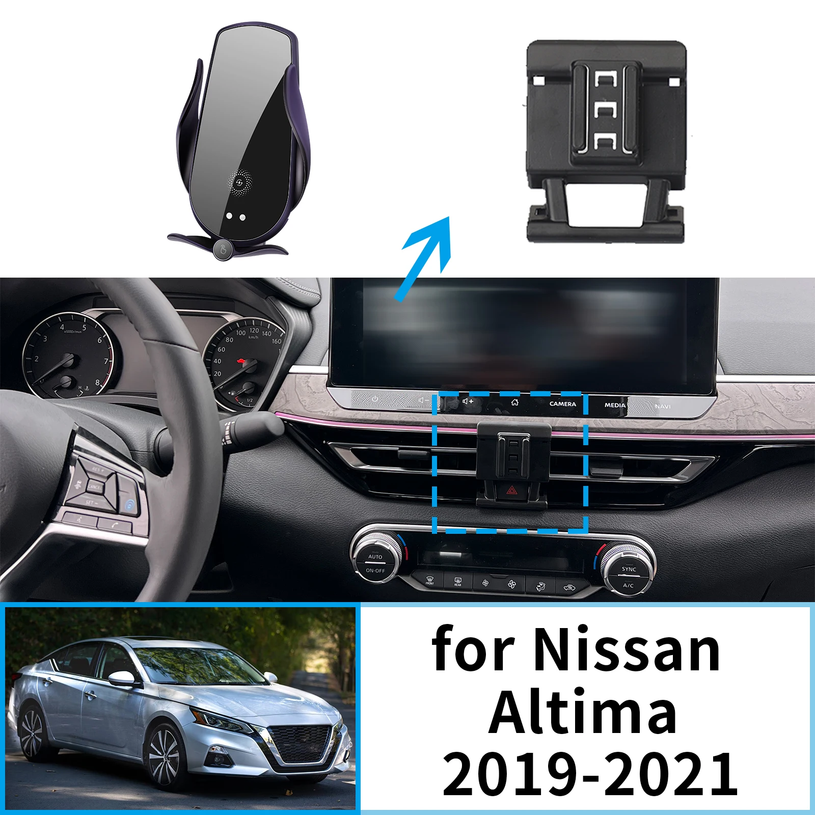 

for Nissan ALTIMA Teana Altima L34 2019 2020 2021 Car Mobile Phone Holder Accessories GPS Bracket Navigation Stand Auto