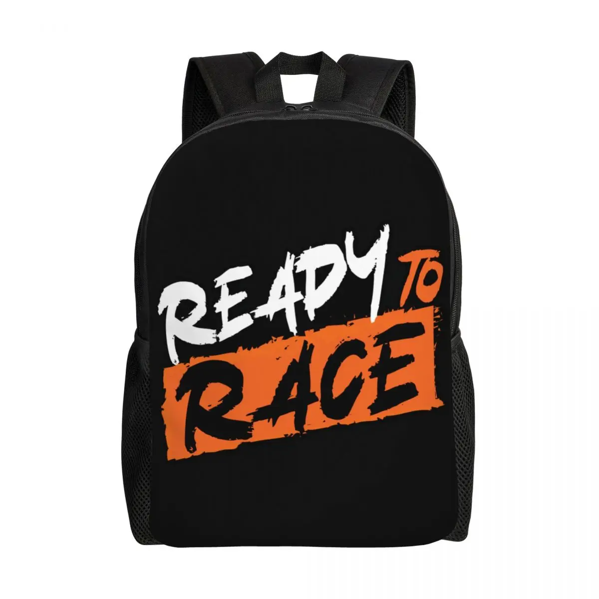 Ready To Race Laptop Backpack Women Men Fashion Bookbag for College School Student Motorcycle Rider Racing Sport Bags